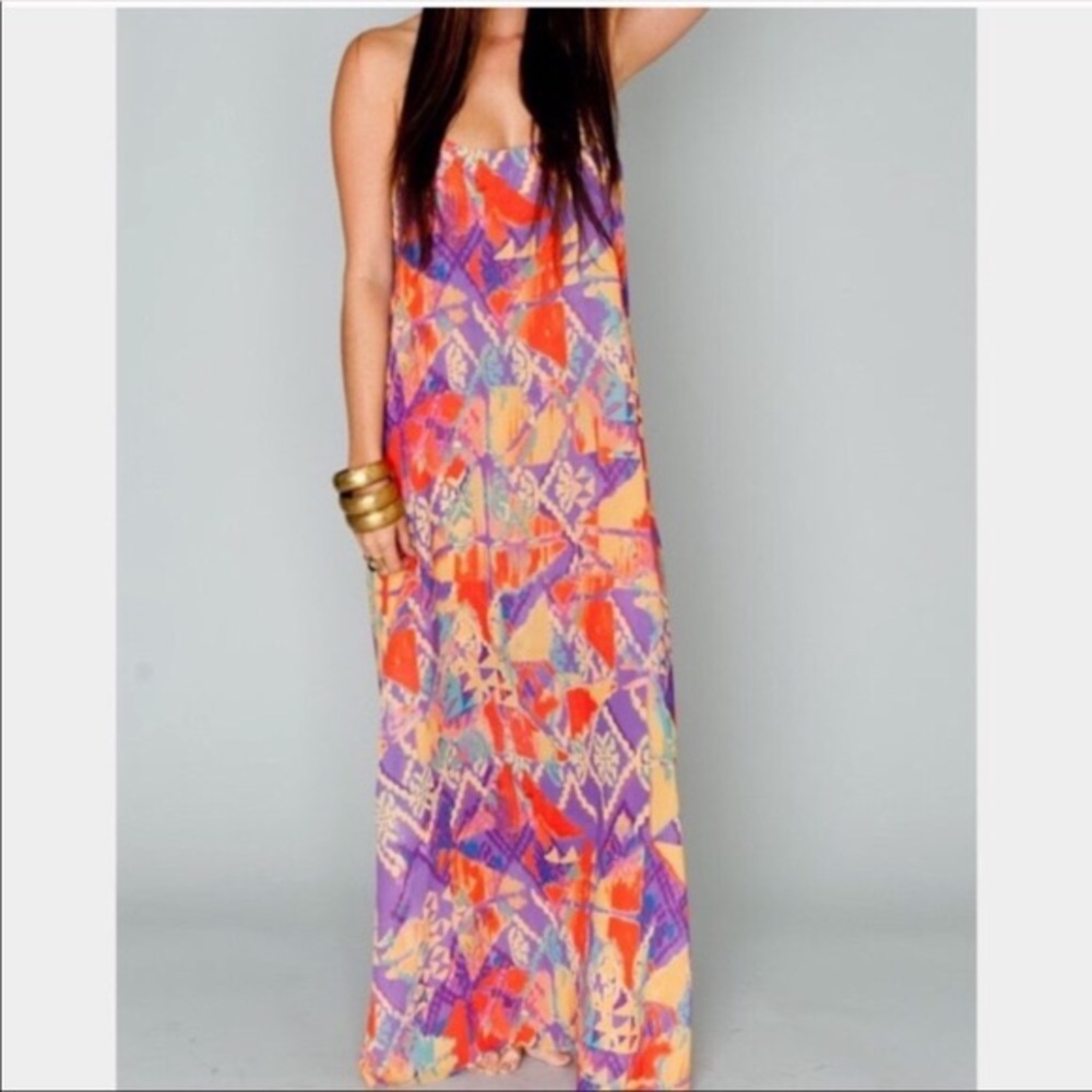 Show Me Your Mumu T-Rex Maxi Dress Dakota Medium
